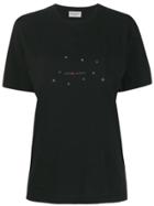Saint Laurent Constellation Logo Print T-shirt - Black