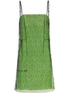 1017 Alyx 9sm Mesh Layered Strappy Mini Dress - Green