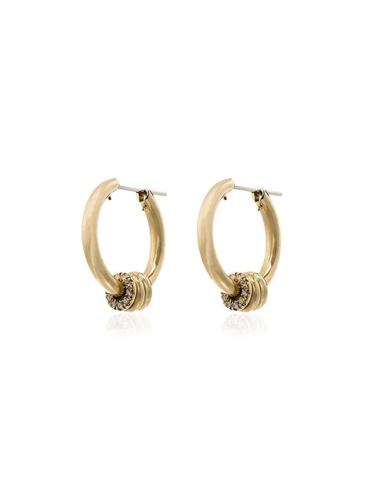 Spinelli Kilcollin 18kt Yellow Gold Ara Diamond Hoop Earrings -