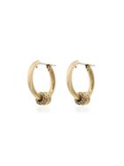 Spinelli Kilcollin 18kt Yellow Gold Ara Diamond Hoop Earrings -