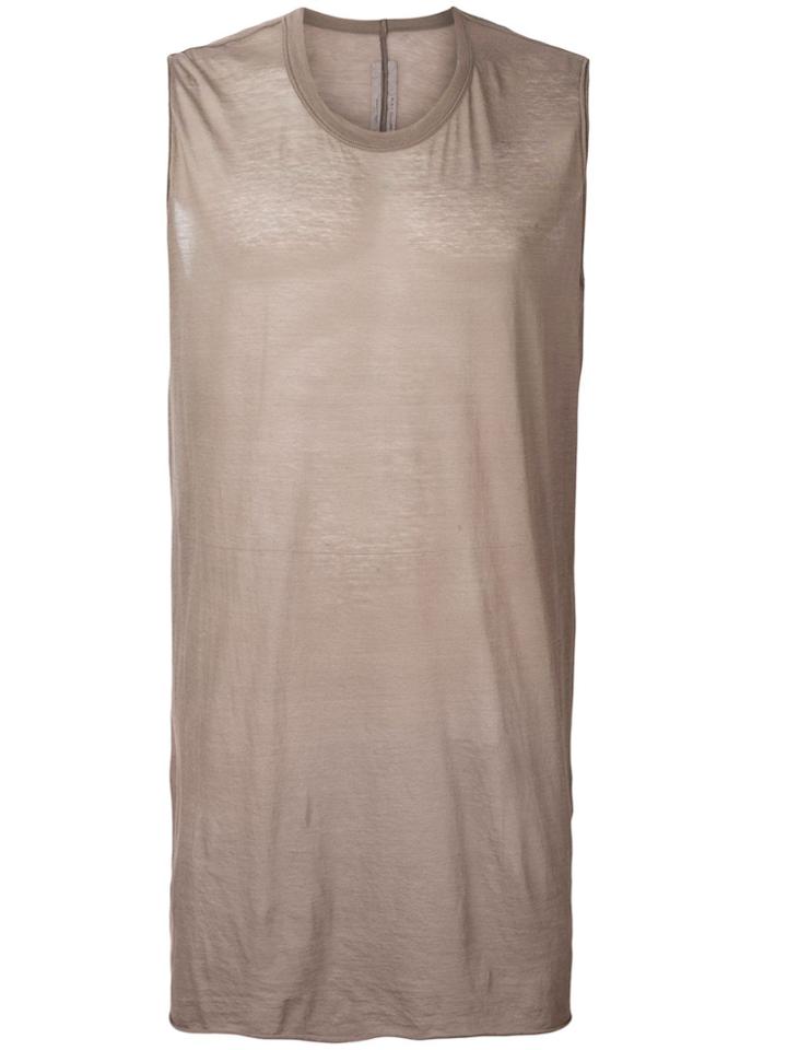 Rick Owens Mid-length Tank - Grey