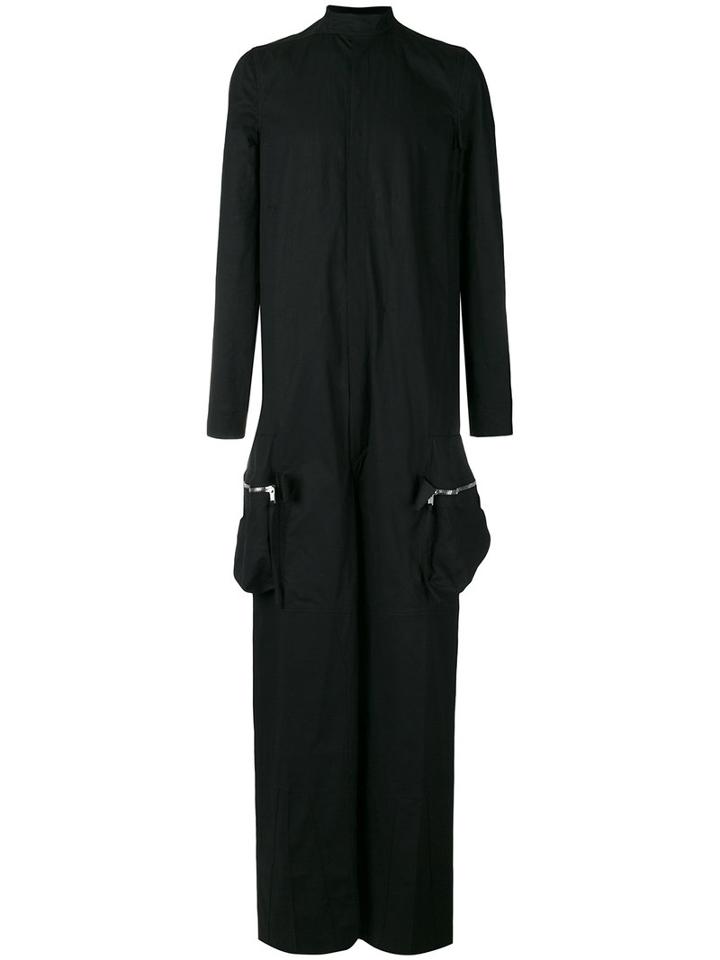 Rick Owens Wide-leg Jumpsuit, Men's, Size: 50, Black, Cotton/rubber