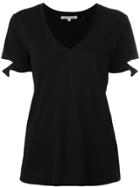 Helmut Lang Slashed Sleeve T-shirt - Black