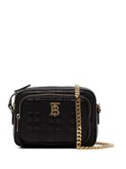 Burberry Jessie Quilted Leather Cross Body Bag - Black