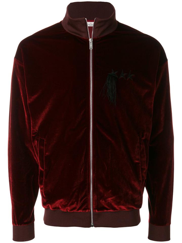 Golden Goose Deluxe Brand Velvet Bomber Jacket - Red