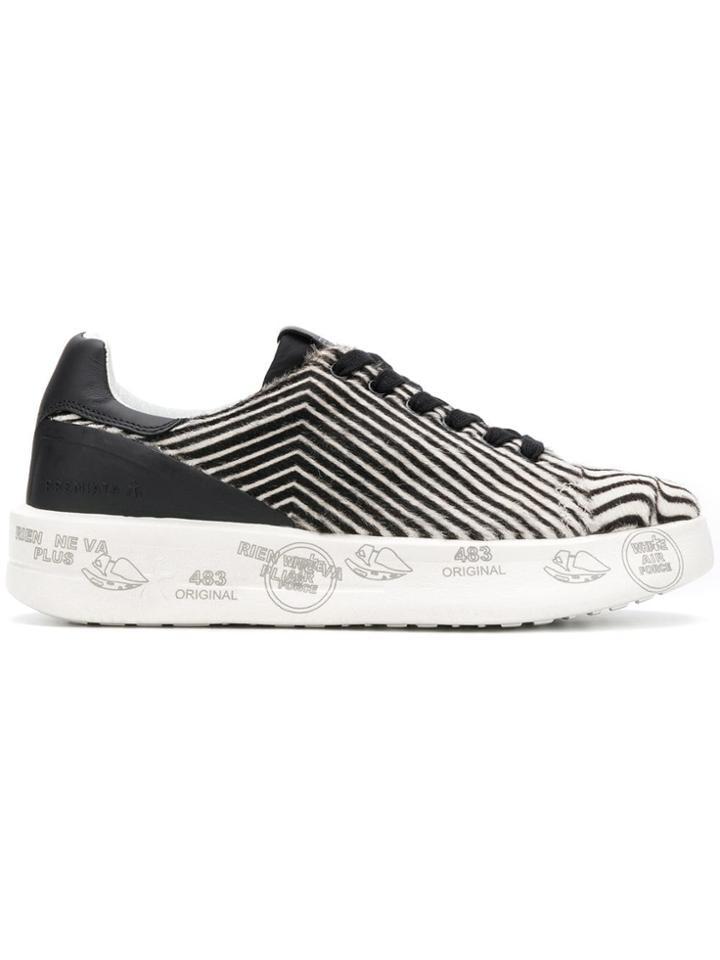 White Premiata Belle Sneakers - Black