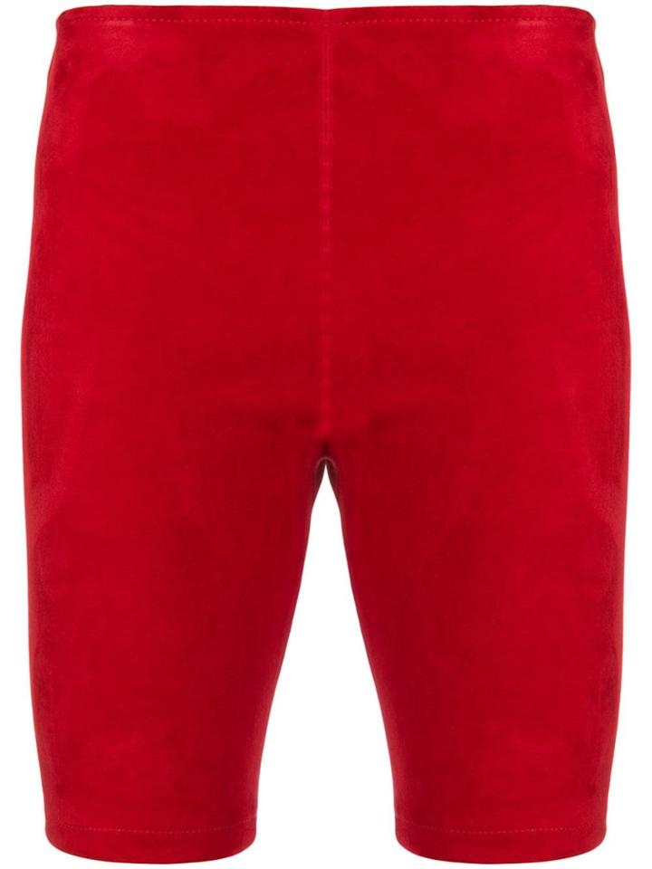 Manokhi Fitted Racing Shorts - Red