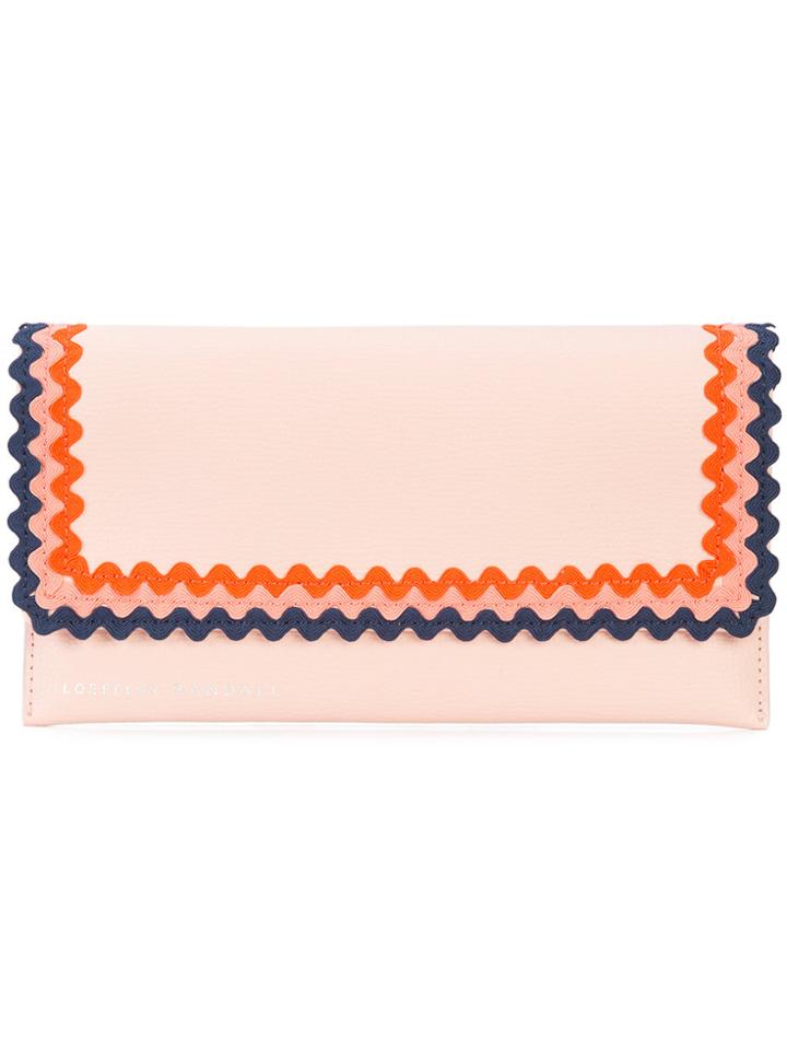 Loeffler Randall Wave Trim Wallet - Pink & Purple