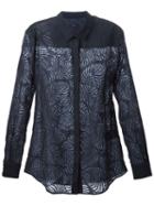Paul Smith Sheer Foliage Print Shirt