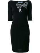 Blumarine Sequin Bow Dress - Black