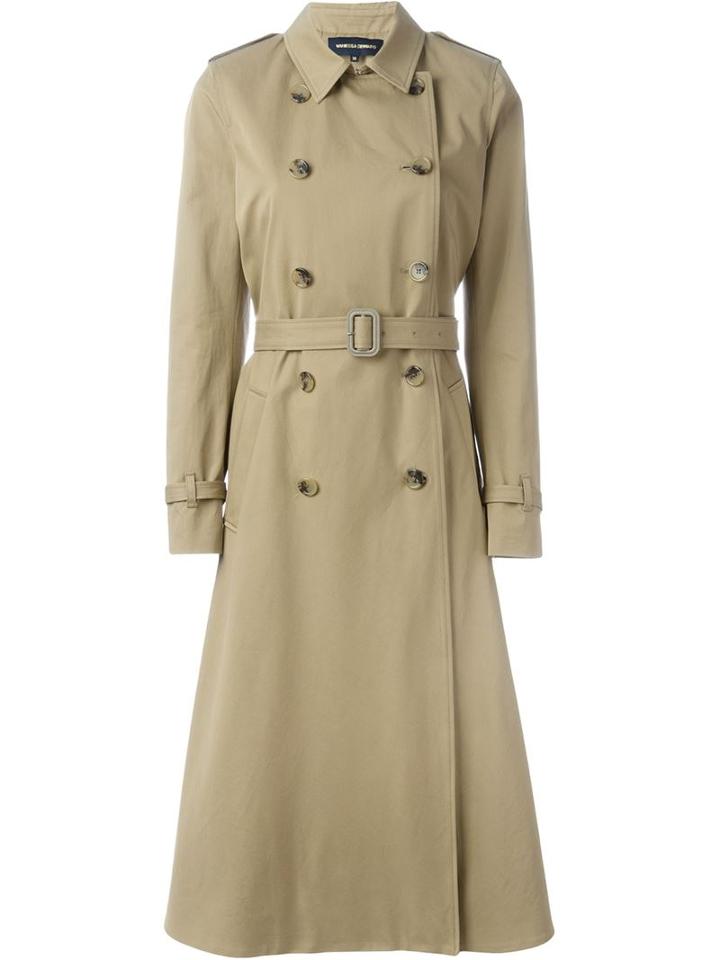 Vanessa Seward Flared Long Trench Coat