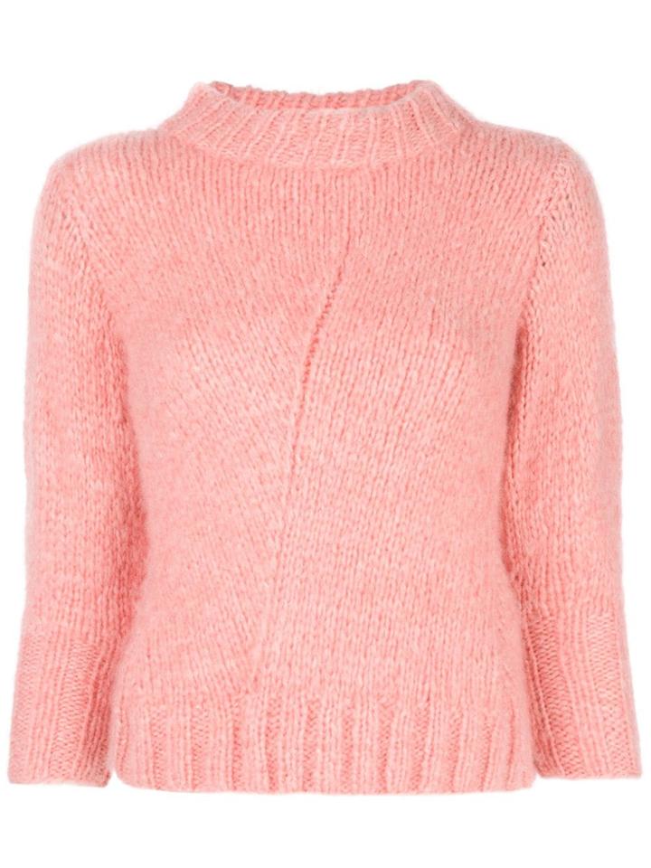 Alejandra Alonso Rojas Funnel Neck Sweater - Pink