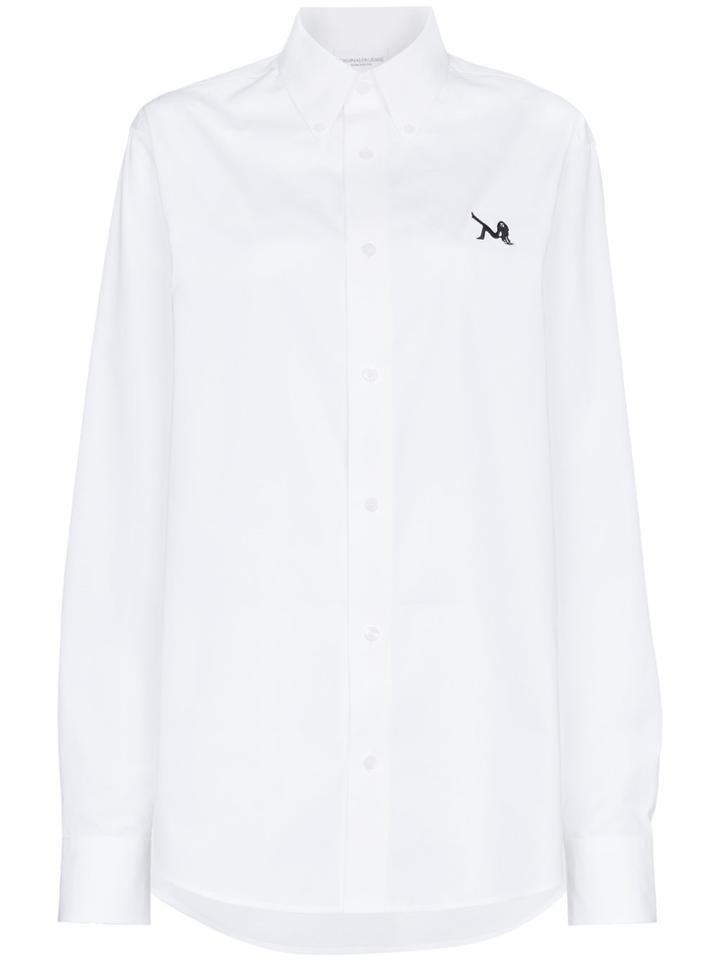 Calvin Klein Jeans Est. 1978 Logo Button Down Shirt - White