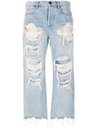 Alexander Wang Rival W Destroyed Jeans - Blue