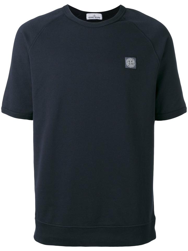 Small Logo T-shirt - Men - Cotton - M, Blue, Cotton, Stone Island