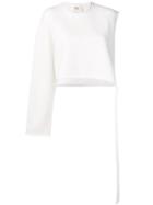 Ports 1961 Asymmetrical Sweater - White