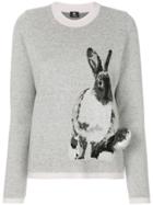 Ps By Paul Smith Bunny Print Sweater - Grey