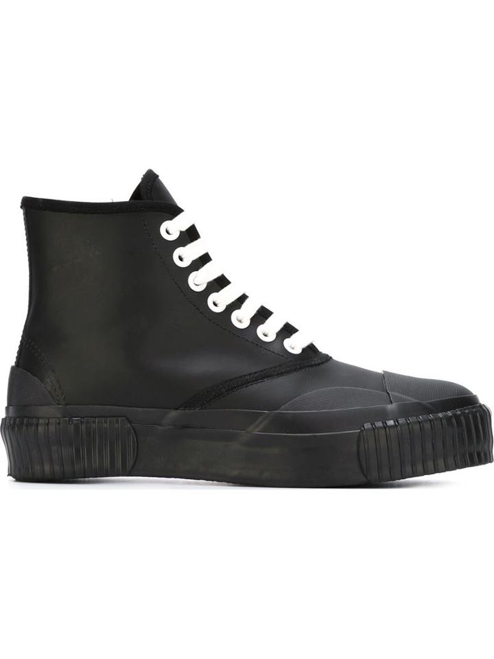 Julien David Side Zip Hi-top Sneakers