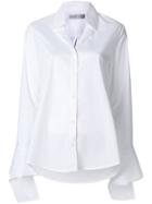 Palmer / Harding Ruffled Cuff Shirt - White