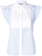 Red Valentino Pinstriped Top - Blue