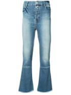 Cropped Flared Jeans - Women - Cotton/acrylic/polyester/spandex/elastane - 28, Blue, Cotton/acrylic/polyester/spandex/elastane, Unravel Project