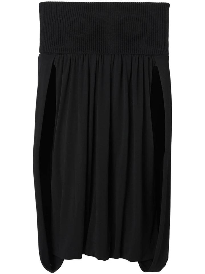 Burberry Off-the-shoulder Wool And Crepe Dress - Black