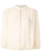 Nk Romain Drop Florence Silk Blouse - Neutrals