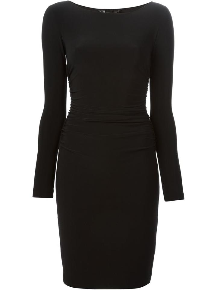 Norma Kamali Ruched Cocktail Dress