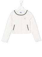 Karl Lagerfeld Kids Brocade Jacket, Girl's, Size: 12 Yrs, White