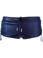 Marlies Dekkers Holi Glamour Swimshorts, Women's, Size: Small, Blue, Nylon/spandex/elastane