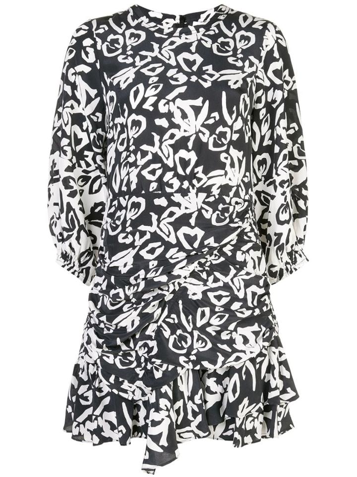 Tanya Taylor Mel Printed Dress - Black