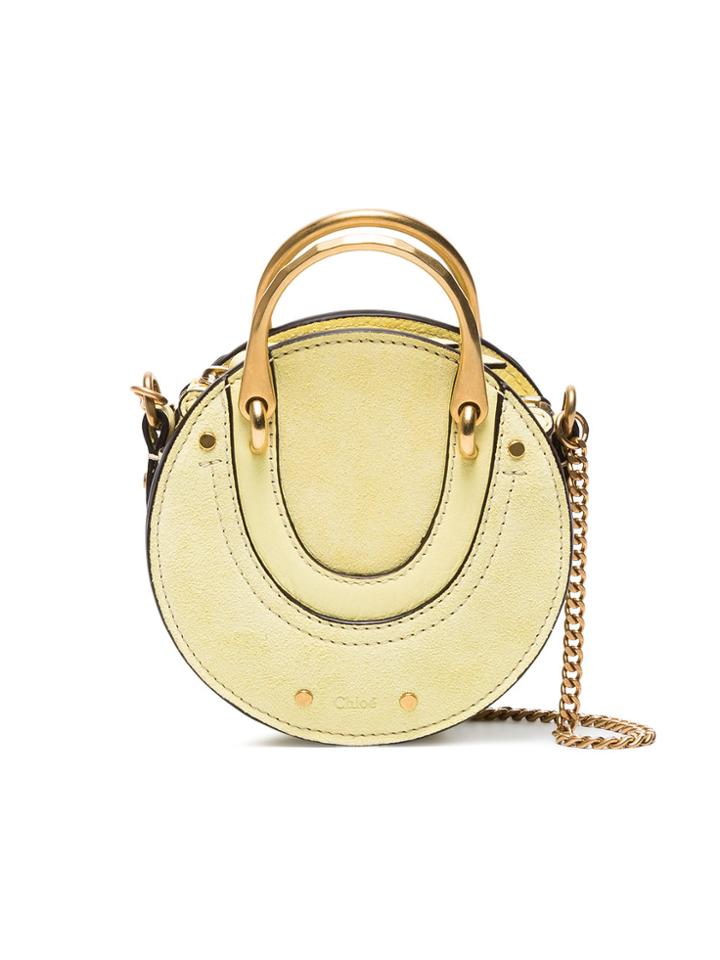 Chloé Yellow Pixie Nano Suede Cross Body Bag - Yellow & Orange