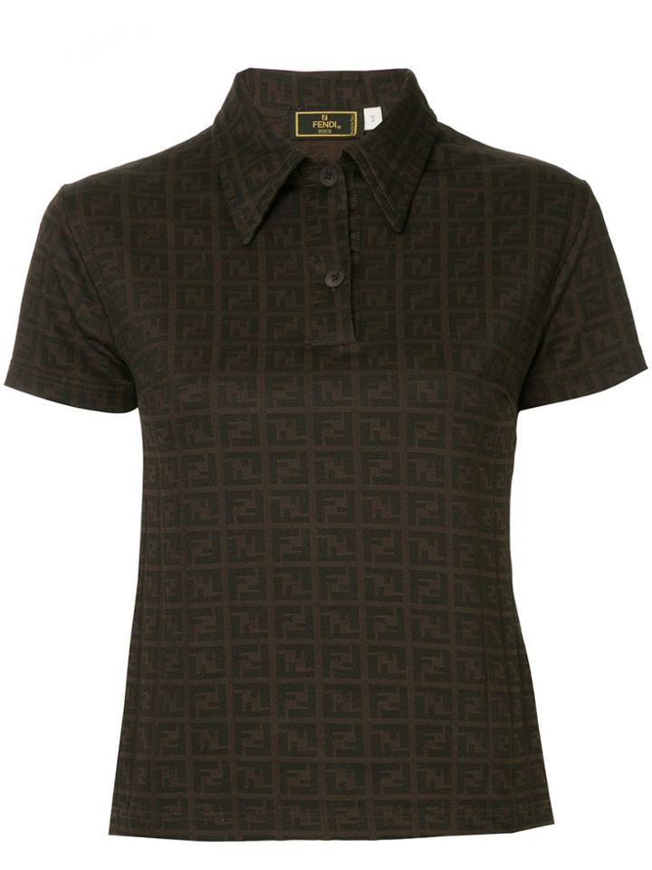 Fendi Vintage Short Sleeve Tops - Brown