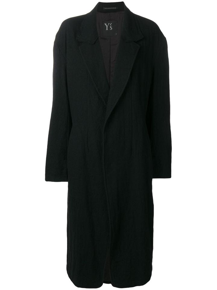 Y's Loose Overall Coat - Black