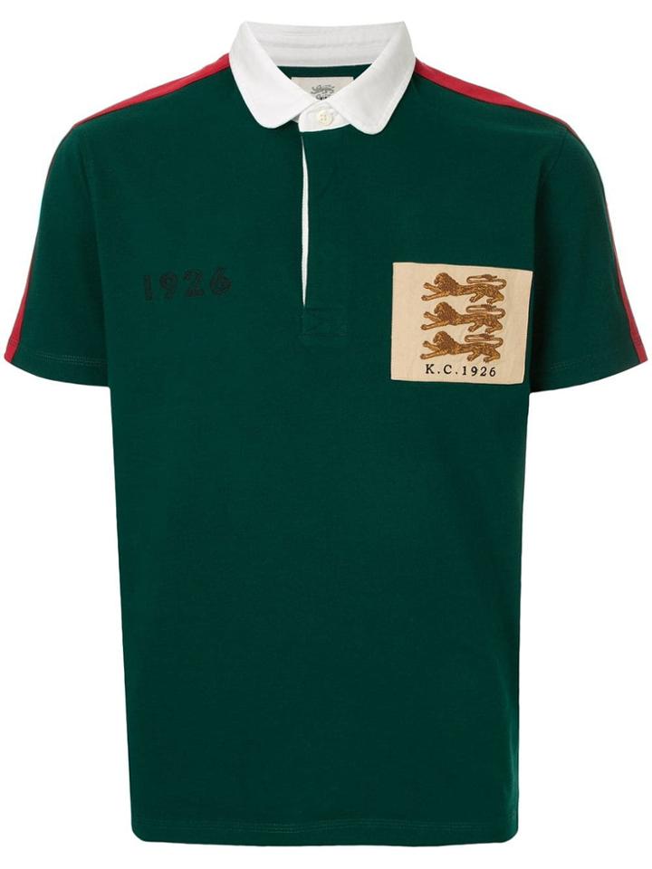 Kent & Curwen 3 Lions Badge Polo Shirt - Green