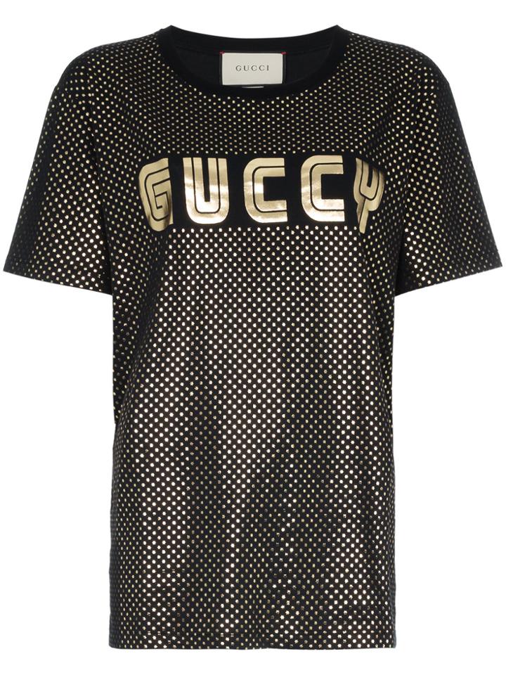 Gucci Guccy Jersey T-shirt - Black