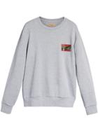 Burberry Graffitied Ticket Print Sweatshirt - Grey