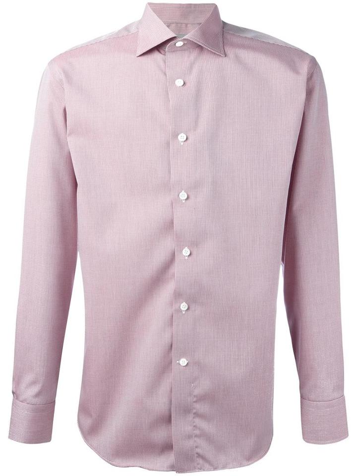 Canali 'impeccabile' Shirt, Men's, Size: 44, Pink/purple, Cotton