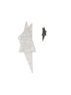 Elise Dray Geometric Diamond Earrings, Women's, Grey