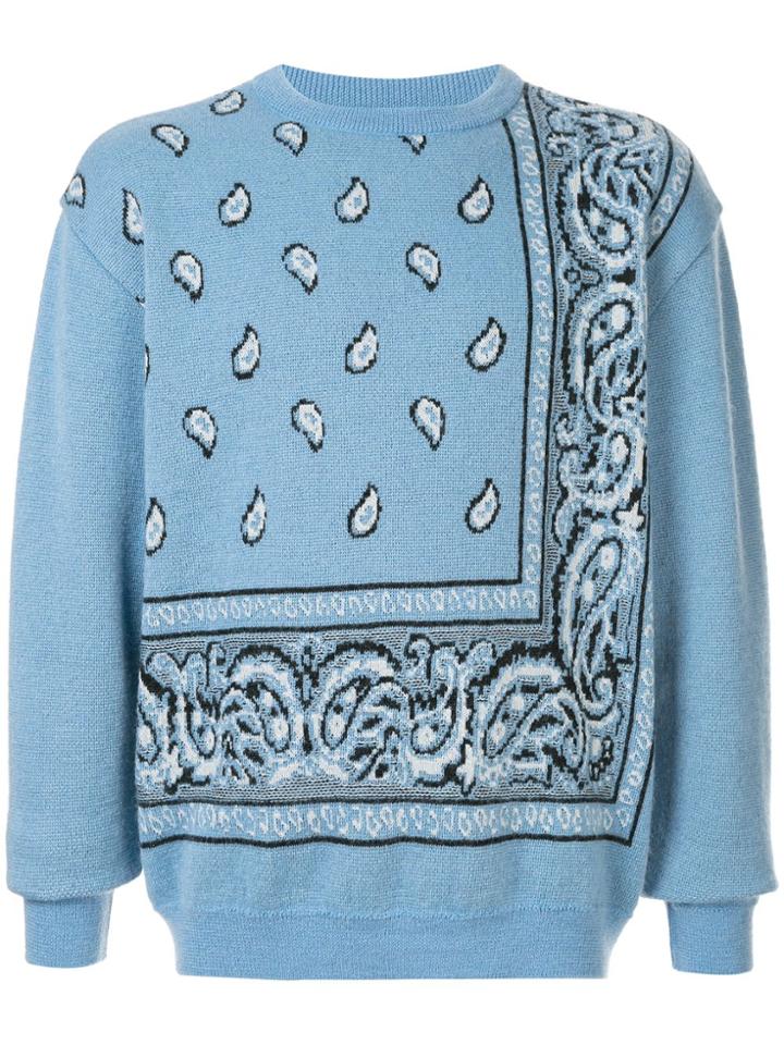 Coohem Bandana Jacquard Jumper - Blue