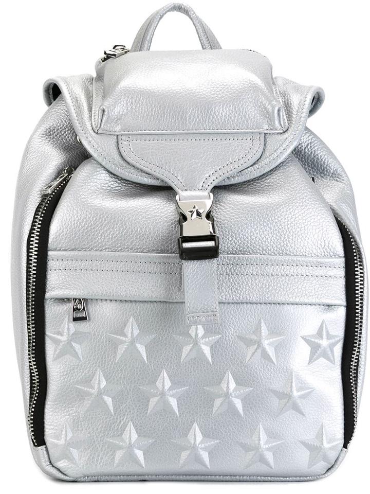Ash Jordan Small Backpack, Grey, Leather/polyester/cotton