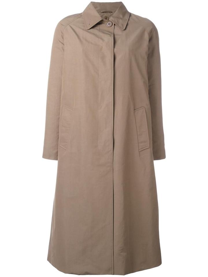 Aspesi Single Breasted Oversized Raincoat, Women's, Size: Medium, Nude/neutrals, Cotton/polyester/polyamide/polyester