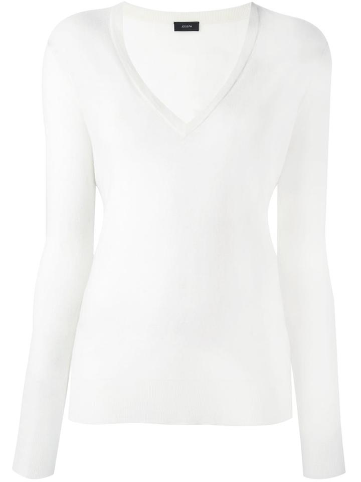 Joseph V-neck Jumper, Women's, Size: Small, Nude/neutrals, Cashmere