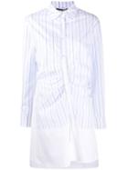 Mcq Alexander Mcqueen Gathered Placket Dress - White