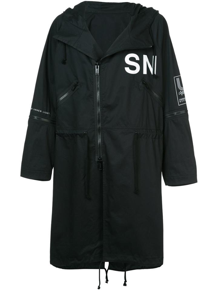 Undercover Sns Print Coat - Black