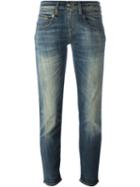 R13 Slim Cropped Jeans, Women's, Size: 29, Blue, Cotton/spandex/elastane