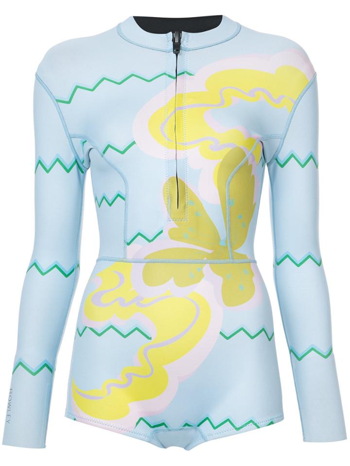 Cynthia Rowley Byron Printed Wetsuit - Multicolour