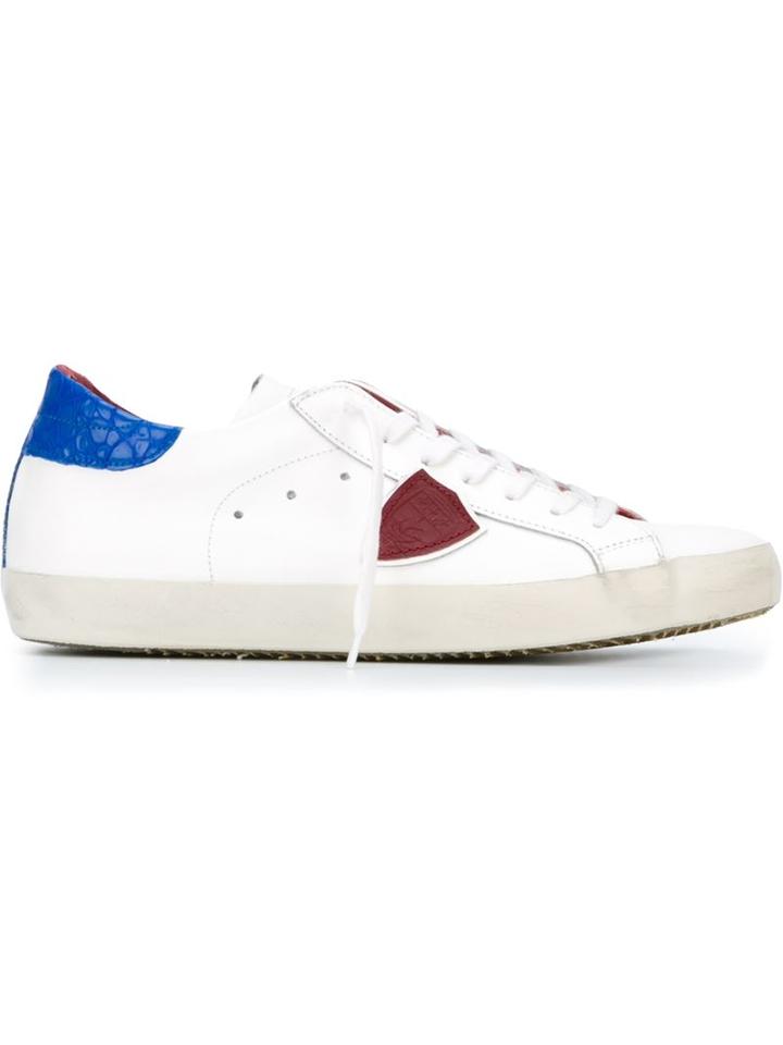 Philippe Model Contrast Heel Counter Sneakers