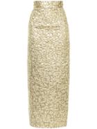 Bambah Oro Pencil Skirt - Metallic