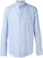 Golden Goose Deluxe Brand Striped Shirt, Men's, Size: Large, Blue, Cotton
